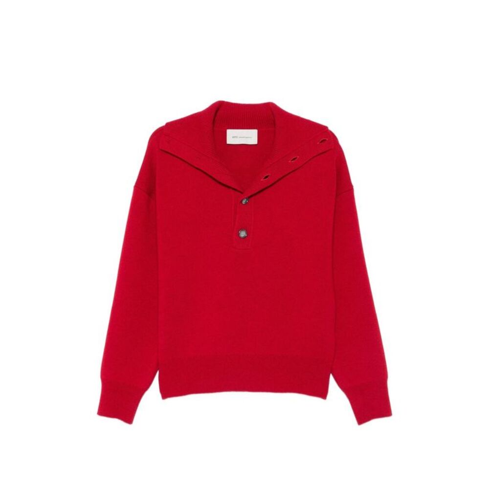 Ami Paris Women Wool Turtle-Neck Sweater